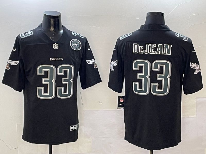 Men Philadelphia Eagles #33 DeJean Black Fashion 2025 Nike Limited NFL Jersey style 2